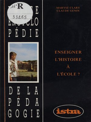 cover image of Enseigner l'histoire à l'école ?